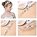 ROBERT Cute Princess Wedding Headpiece White Flower Headband Pearl Hair Accessories for Girl and Women Bridal Wedding Tiaras for Flower Girl and Bridal.