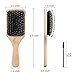 Hair Brush Boar Bristle Detangler Hair Brush and Wide Tooth Comb Set for Curly Thick Long Dry Wet Hair,Wooden Paddle Detangle Hair Brushes for Women Men Kids Detangling Smoothing Hair Adding Shine …