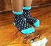 Deluxe Anti Non No Skid Slip Slippery Crew Socks With Grips For Baby Toddler Kids Boys (1-3 Years, 12 pair/assorted)
