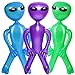 Gejoy 3 Pieces 36 Inches Inflatable Alien Assorted Color Inflate Alien Toy for Party Decoration Favors Halloween Cosplay