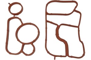 ThpeMakcr Engine Oil Cooler Gasket Kit Replacement for Audi A4 Q5 Oil Filter Housing Gasket 06J117070C 06J115441A