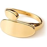 ULLKEL Adjustable Irregular Rings for womens Chunky Dome Rings Adjustable Gold Rings Minimalist Statement Rings Jewelry for womens