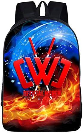 MDLPOKGG School 3D Printed Chad Wild Clay Shoulder Backpacks, Student Laptop Book Bag for Kids/Students/Children