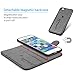 Compatible with iPhone 7 Wallet Case, iPhone 8 Case Embossed Love PU Leather Case Full Protective Anti-Scratch Resistant Cover Magnetic Case Slot Wrist Strap Case for iPhone 7 & iPhone 8