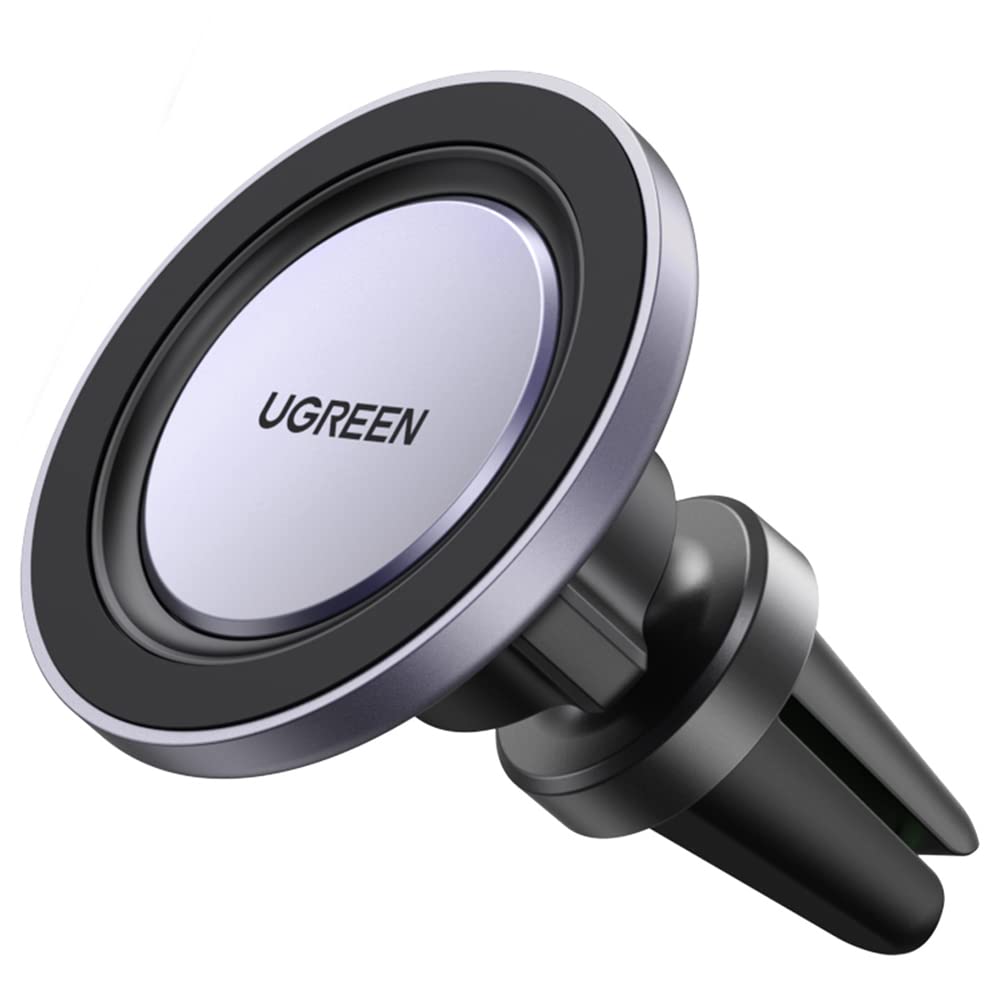 UGREEN Magnetic Car Phone Mount, Compatible with MagSafe Car Mount - [12N Powerful Magnets] Car Phone Holder for Air Vent Compatible with MagSafe Case iPhone 17 Pro Max Air 16 15 14 13 12