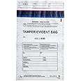 USPACKSMART 12”x16" Opaque Plastic Deposit Bags with Security Tape Tamper Evident - Secure Bank Deposits, Cash Handling, & Currency Transport | Self-Sealing Tape with Hidden Graphics | 100-Pack