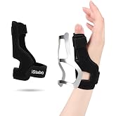 iStabo Thumb Spica Splint Brace - Trigger Finger Splint Wrist Support for CMC, De Quervain&rsquo;s Tendonitis, Pain Relief, Arthritis, Tendonitis, Thumb Stabilizer Adjustable Fit Right or Left Hand