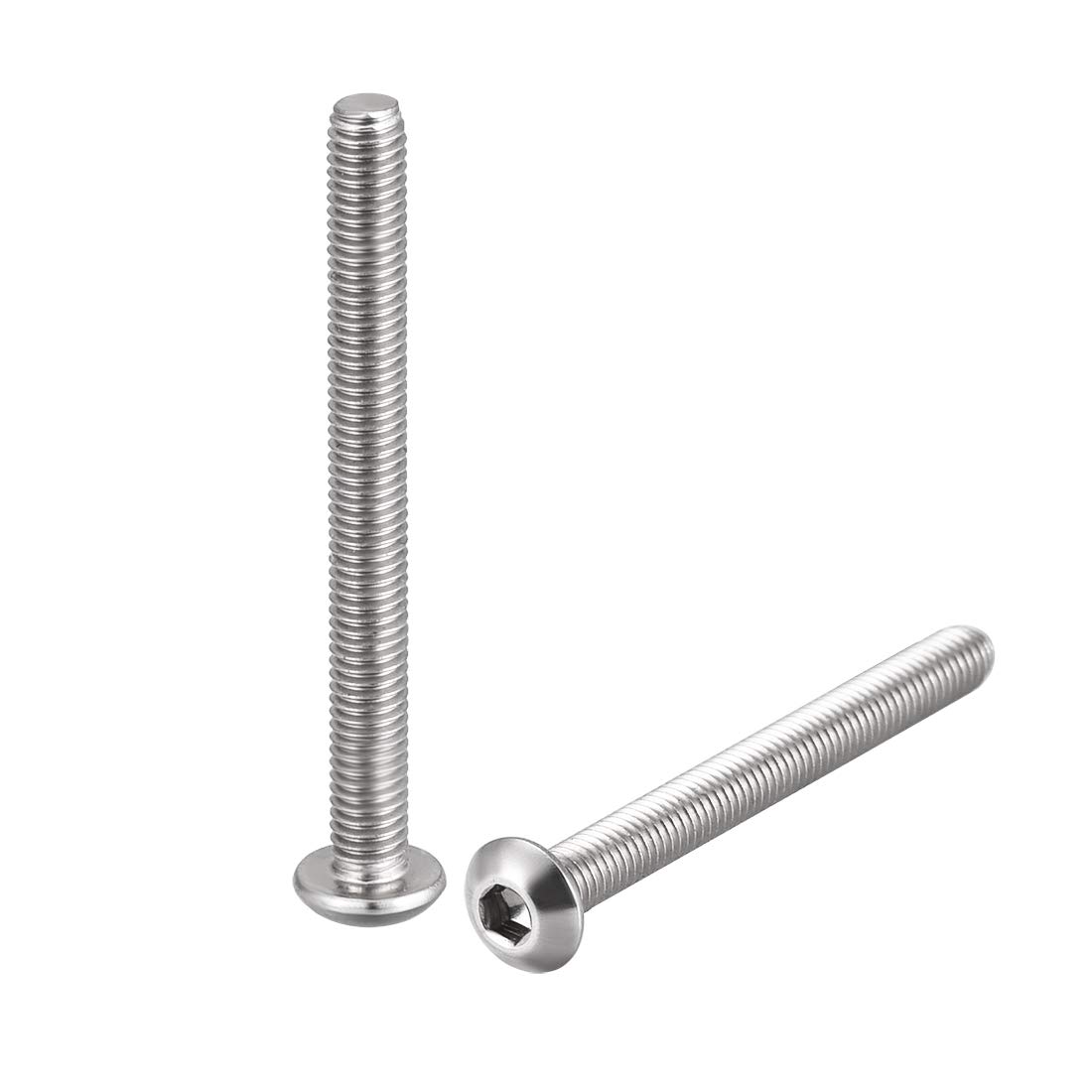 sourcing map M3x30mm Machine Screws Hex Socket Round Head Screw 304 Stainless Steel Fasteners Bolts 20pcs