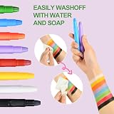 URAQT Face Paint Crayons Kit 8 Colors Non-Toxic Safe For Kids Adults view 4