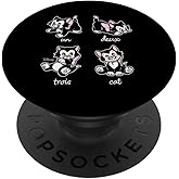 Figaro - Un Deux Trois Cat PopSockets Adhesive PopGrip