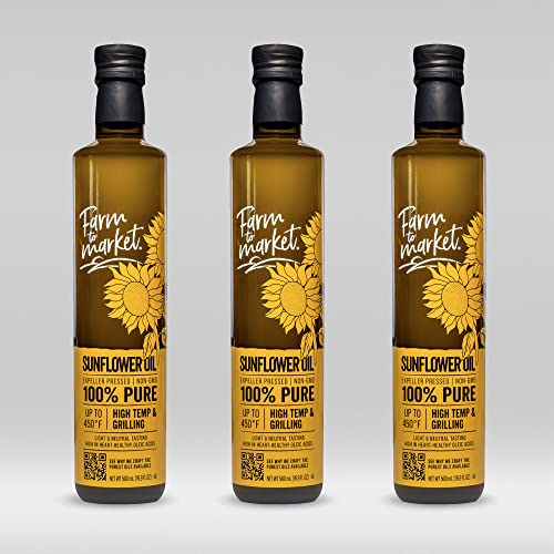 Farm To Market NGMO Expeller Pressed 100 Pure Sunflower Oil, Healthy