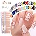 HIGH'S EXTRE ADHESION 20pcs Nail Art Transfer Decals Sticker Design Series The Cocktail Collection Manicure DIY Nail Polish Strips Wraps for Wedding,Party,Shopping,Travelling (Sparkle ripples)
