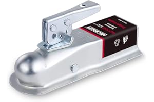 2" Straight Trailer Coupler (1-7/8" Ball 2-1/2" Width 2000 LBS)