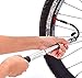 Portable Mini Bike Pump with LED Wheel Spoke Light - Quick Release Frame Mounted Micro Bicycle Tire Hand Pump Compatible with Presta Or Shrader Valves - Sturdy Aluminum