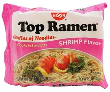 Nissin Top Ramen Noodles Shrimp Flavor 5 Pack Amazon De Lebensmittel Getranke