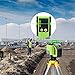 Huepar Electronic Self-Leveling 3D Green Beam Laser Level with Receiver -3x360 Cross Line Three-Plane Leveling and Alignment Line Laser Level -Dual Slope Function, Adaptable Metal Base Included DT03G