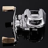 Sougayilang Magnetic Tuned Brake Low Profile Baitcasting Fishing Reel Left/right Hand