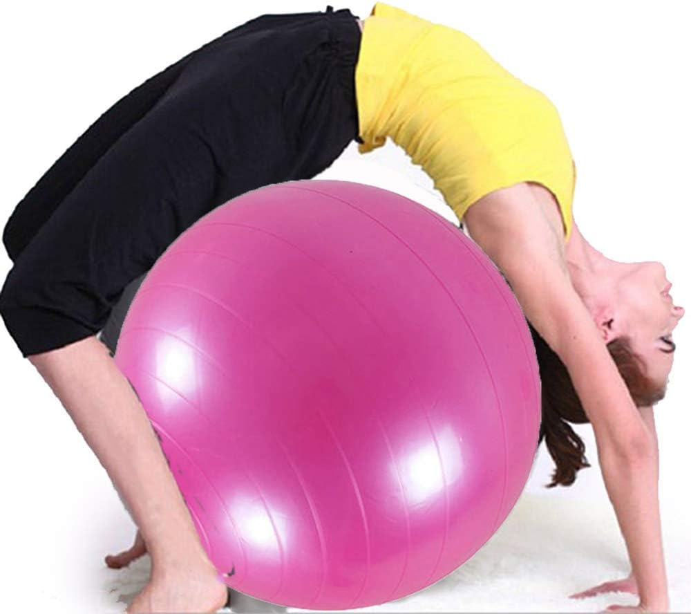 CHDHALTD Yoga Ball,Exercise Stability Ball Chair,Thicken Exercise Ball,Non-Slip Stability Balance Ball with Free Air Pump for Stability Workout Pilates Home Office Exercise