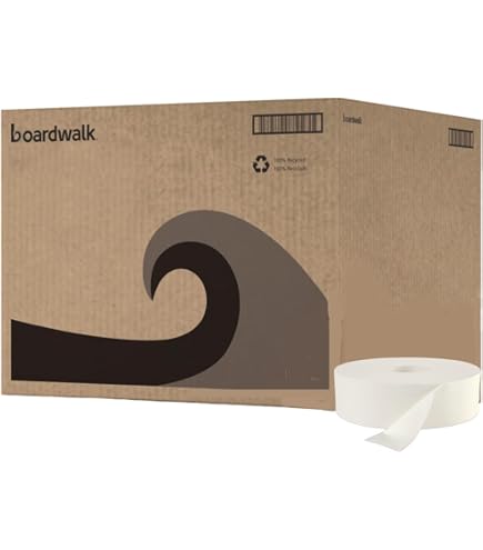 Amazon.com: Boardwalk 6102 JRT Bath Tissue, Jumbo, 2-Ply, White