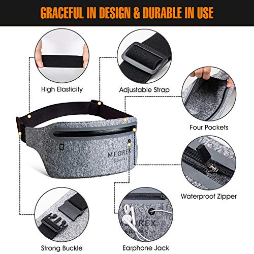Bum tas voor vrouwen mannen, heuptas, lichtgewicht waterdichte loopriem voor telefoon met hoofdtelefoongat, verstelbare… - Image 3