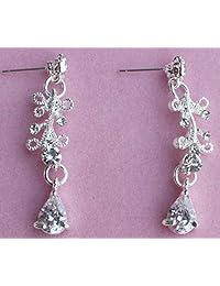 Bride Headdress - Juego de collar y pendientes de boda con corona de cristal