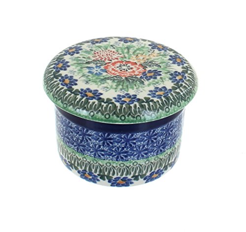 Click Here to See More Images Polish Pottery Royal Gardens French Butter Dish