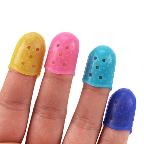 image for Guitar Fingertip Protectors,Putars Fashion 4PCS Guitar Fingertip Prote