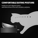 PETKIT Elevated Cat Bowls with Stand 0°/15° Tilt Stainless Steel 7cm Front view 4