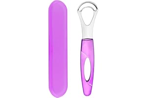 MR LION Tongue Cleaner, Tongue Scraper, Tongue Cleanser, Tongue Scraper, Tongue Scraper Cleaner, Helps Fight Bad Breath, Tongue Scrapers (Purple)