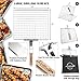 GrillPackz BBQ Grill Basket – Portable Stainless-Steel BBQ Grilling Basket – Non-Stick Foldable Grill Basket for Barbequing Meat, Fish, Vegetables, More – 13 x 12 Inches with Foldable Wooden Handle