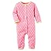 Carter's Baby Girls' Cotton Snap-Up Footless Sleep & Play (9 Months, Pink)