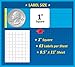 Pack of 1008, 1 Inch Square White Labels, Inkjet or Laser, Permanent Adhesive, Print to The Edge, Great for QR Codes, 1