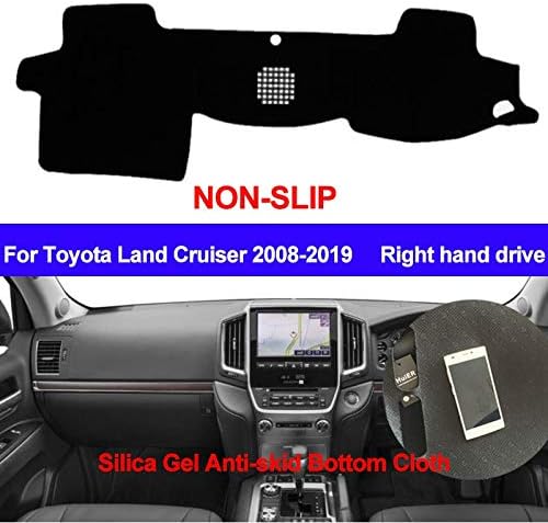 XIANGFA Dashboard Cover DashMat Silicone For Toyota Land Cruiser J200 2008 2009 2010 2011 2012-2016 2017 2018 2019 Dash mat Pad