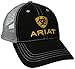 Ariat Men's Front Gray Mesh Hat, Black, One Size