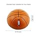 CHUYI Cool Basketball Wireless Mouse Portable Optical Cordless Mice with USB Receiver for Office Home School Travel for PC Computer Laptop Funny Gift (Orange)