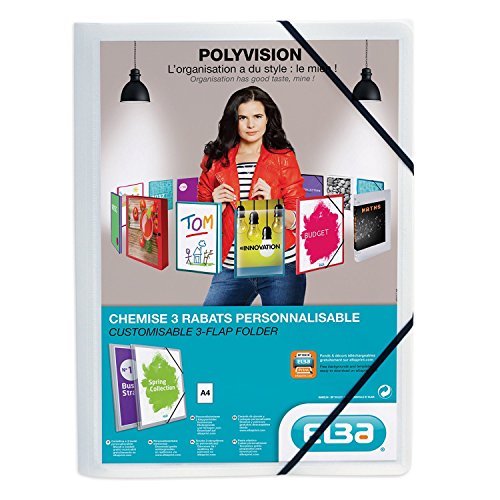 ELBA Eckspannermappe POLYVISION, DIN A4, PP, weiß