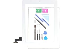 First choose Replacement Screen for iPad 2 A1395 A1396 A1397,iPad2 Touch Screen Digitizer Front Glass Assembly White-Includes Home Button +Camera Holder+ PreInstalled Adhesive +Tools Kit