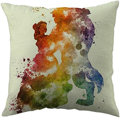 Beauty and the Beast Pillow Cases (18x18 inch twin side)