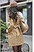 Lingswallow Women Elegant Double Breasted Belted Long Jacket Trenchcoat