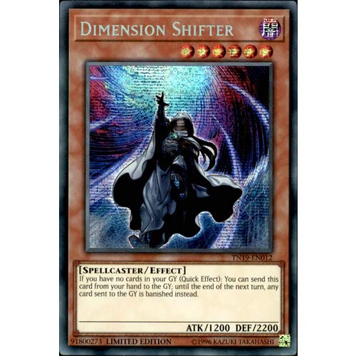 TN19-EN012 Limited Ed Dimension Shifter Prismatic Secret Rare Card 2019 Mega Pack Tin Yu-Gi-Oh Single Card