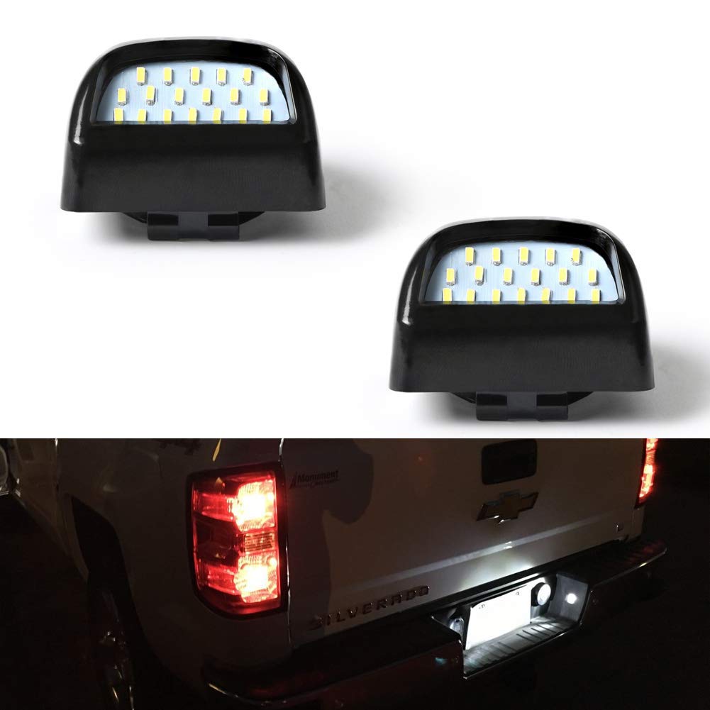 chevy silverado license plate light