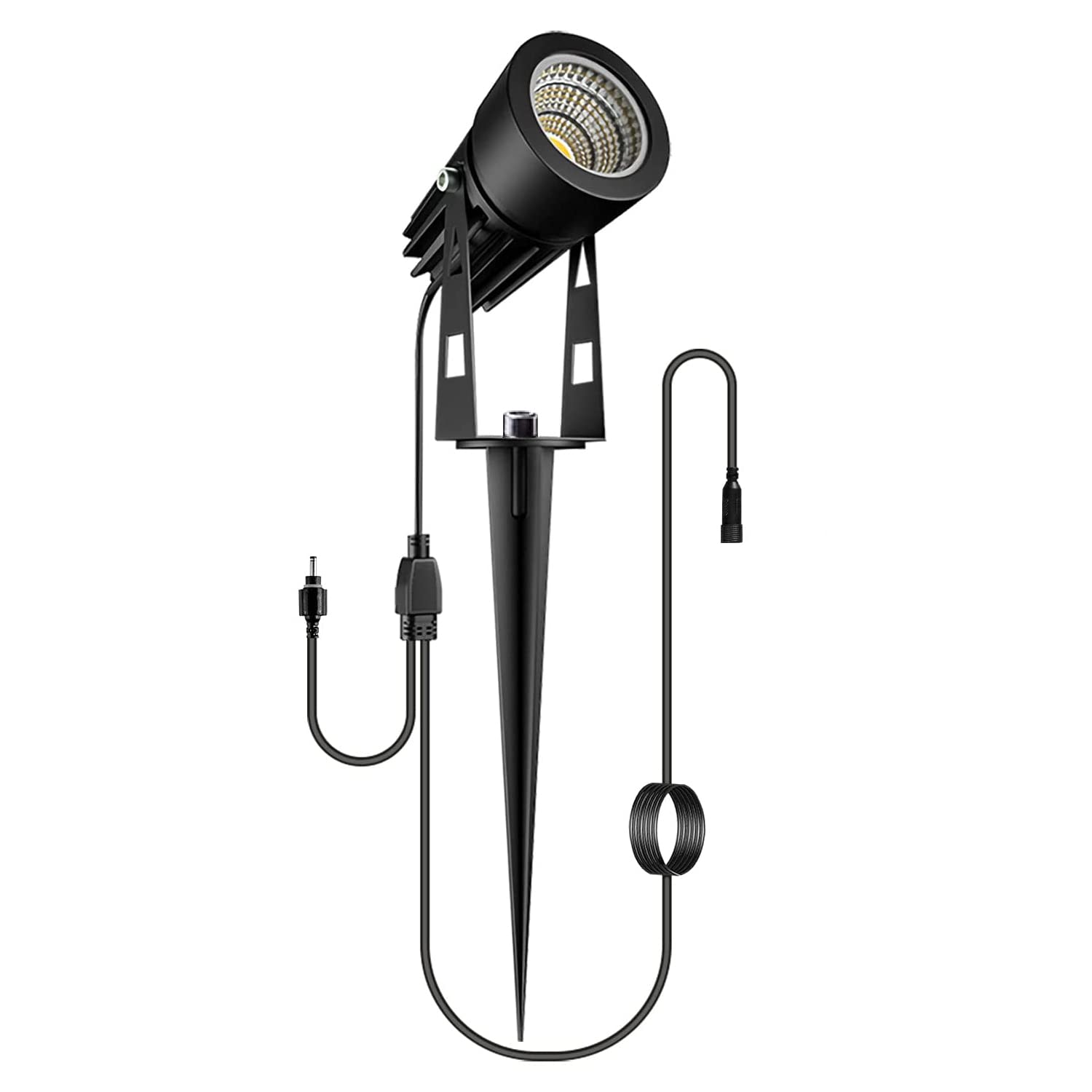 Spurleh Extension Garden Spotlights, Warm White COB Garden Light IP65 Waterproof【NO Plug】