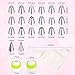 Russian Piping Tips,20 PCS Ymiko Russian Nozzles Piping Tips with 20 Disposable Piping Bags+ 2Colour Coupler Cake Decorating Set kit For Cake Cupcake Decorating