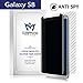 EURPMASK [ Privacy Filter ][ Case Friendly Tempered Glass Galaxy S8 (5.8”) Screen Protector,[Bubble Free][Easy Install][Anti-Spy] with A Free Carbon Fiber Back Cover