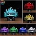 3D Optical Illusion Night Light - 7 LED Color Changing Lamp - Cool Soft Light Safe For Kids - Solution For Nightmares - Fortnite Battle Royale and Save The World