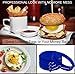 YumYum Utensils Silicone Egg Rings. Blue 4-pk
