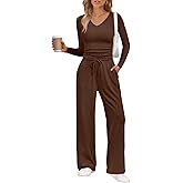 Trendy Queen 2 Piece Lounge Sets for Women Fall Outfits 2025 Fashion Two Piece Sweatsuits Business Casual Outfits Clothes
