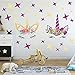 Unicorn Wall Decals,Unicorn Wall Sticker Decor with Heart Flower Birthday Christmas Gifts for Boys Girls Kids Bedroom Decor Nursery Room Home Decor (2 Pack Unicorn) (B)