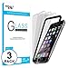 NOVAEAST Screen Protector for iPhone 8 Plus, iPhone 7 Plus, iPhone 6S Plus and iPhone 6 Plus Tempered Glass Screen Protector 5.5-Inch with Easy Install Frame, 3-Pack