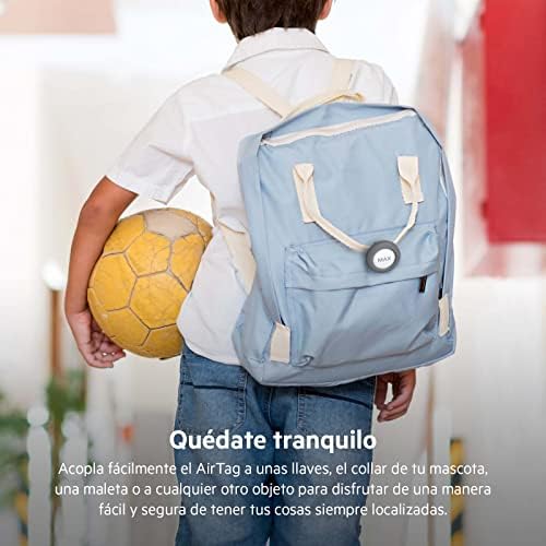 Funda para Apple AirTag con Clip, Carcasa Protectora Secure Holder con Llavero, Anillo con Llavero para Air Tag con Cobertura antiarañazos, Gris Oscuro